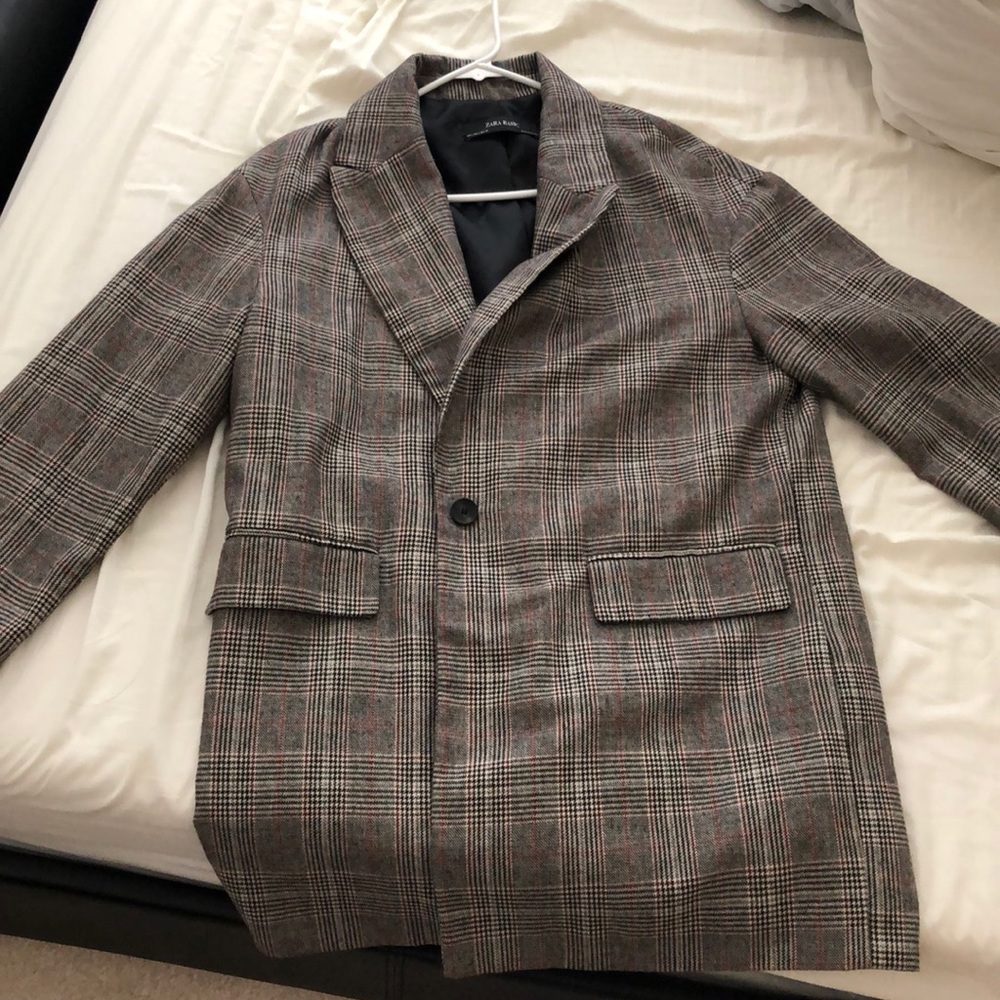 Zara check blazer